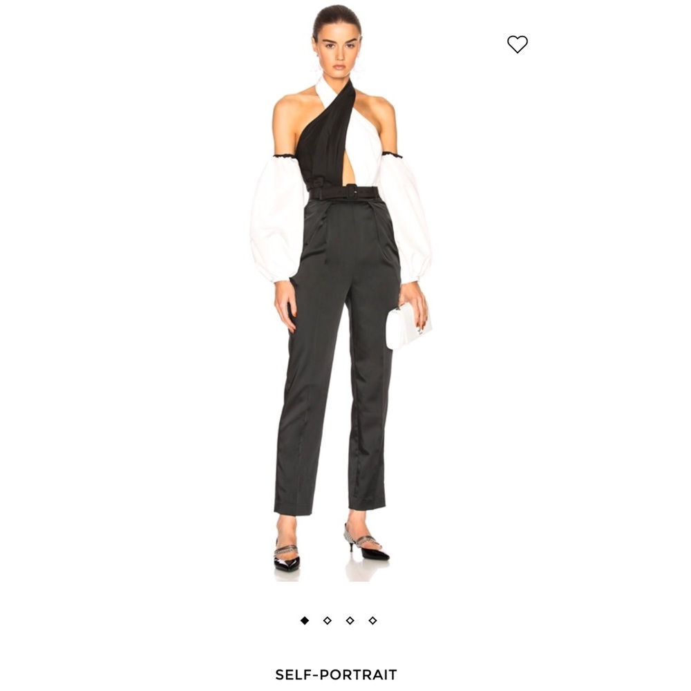 Self-Portrait Front Cross Jumpsuit